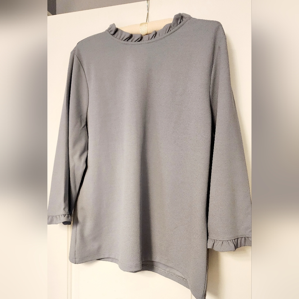 Ruffle Neck Ann Taylor Blouse